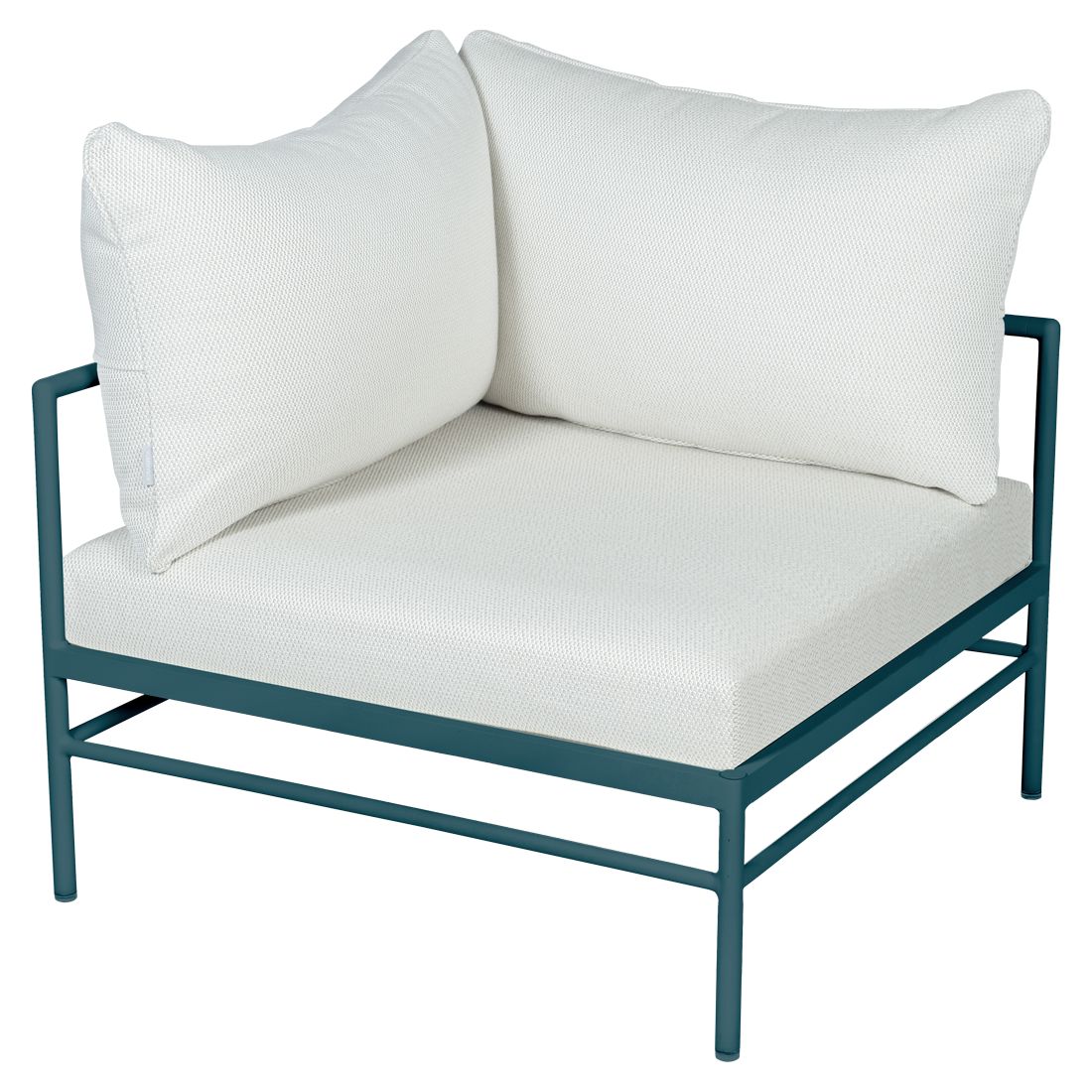 Fermob Rivage Fauteuil d'angle Bleu acapulco 21 Perle D4