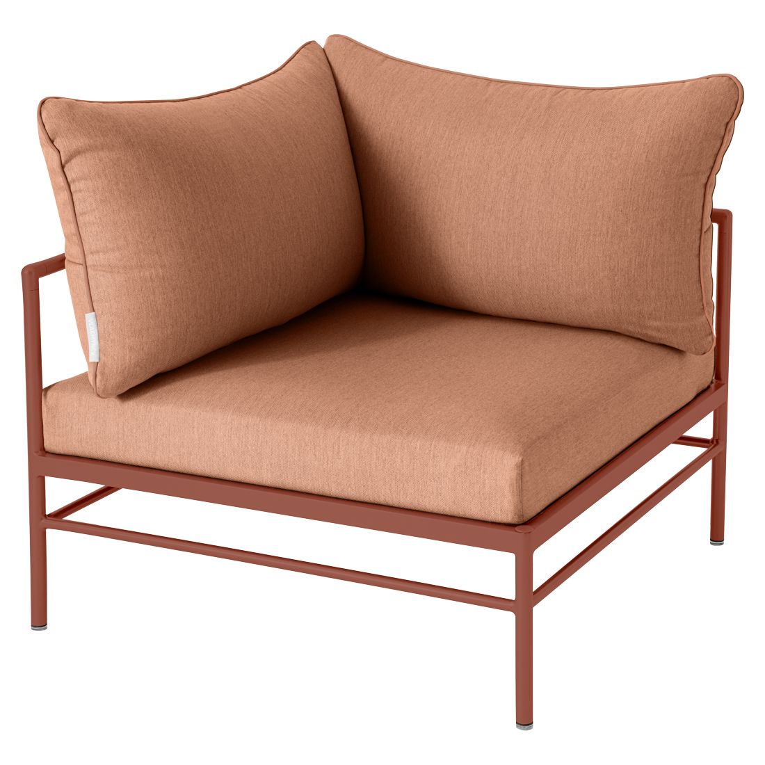 Fermob Rivage Fauteuil d'angle Ocre rouge 20 Natté Sunbrella Pêche M0138