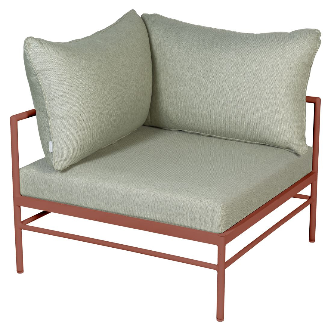 Fermob Rivage Fauteuil d'angle Ocre rouge 20 Teint Masse Mix Vert Prairie M01354