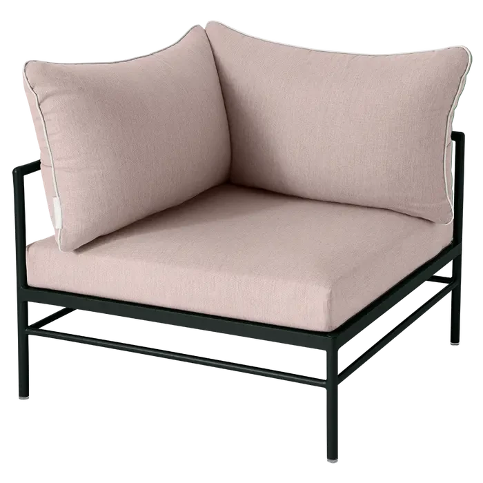 Fermob Rivage Fauteuil d'angle Réglisse 42 Teint Masse Papyrus M0602
