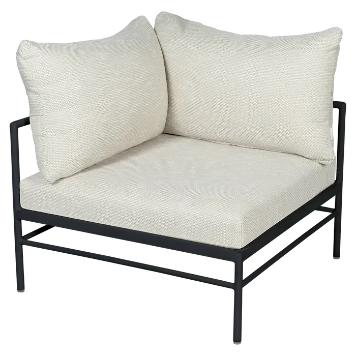 Fermob Rivage Fauteuil d'angle Réglisse 42 Teint Masse Texture Osier M0605