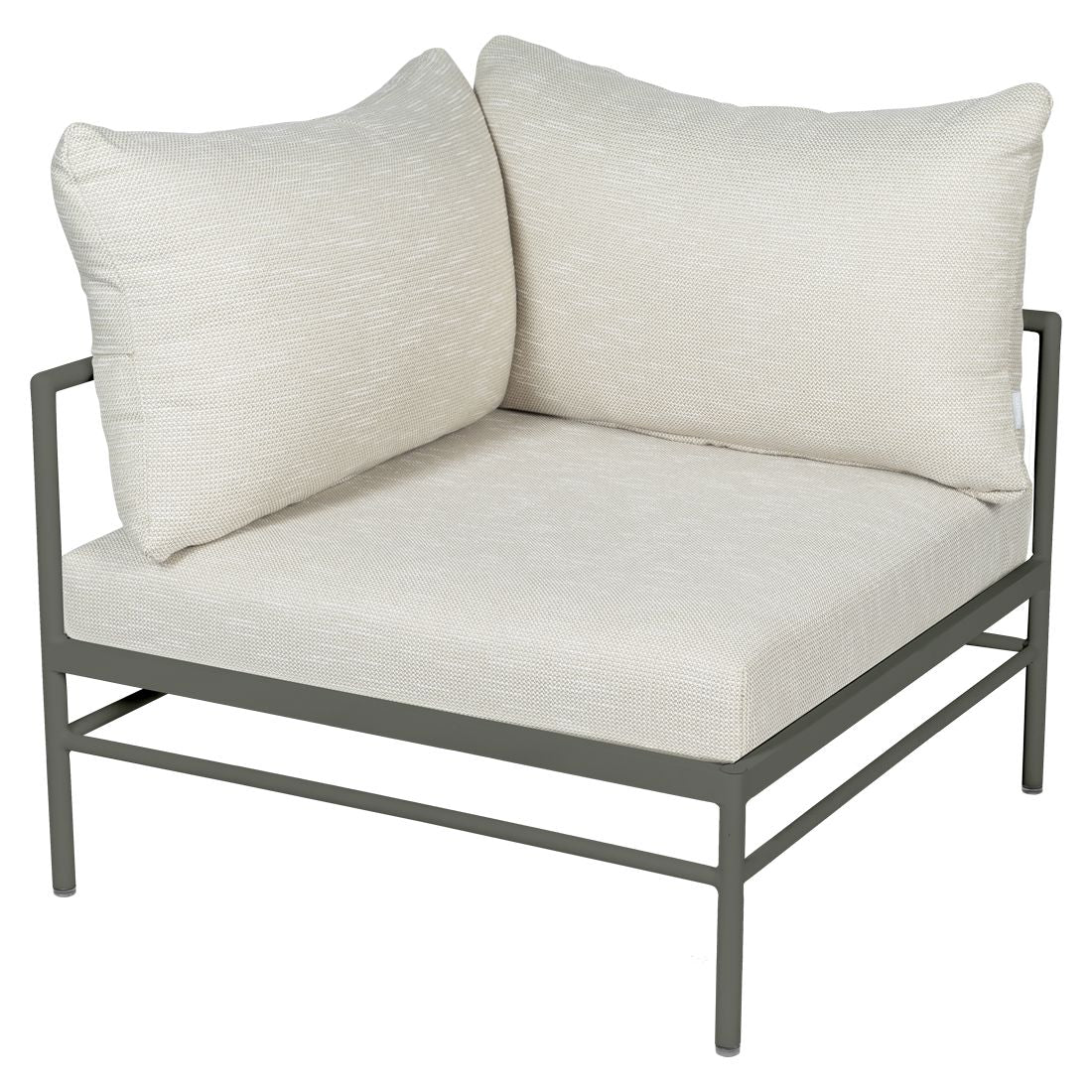 Fermob Rivage Fauteuil d'angle Romarin 48 Teint Masse Texture Osier M0605