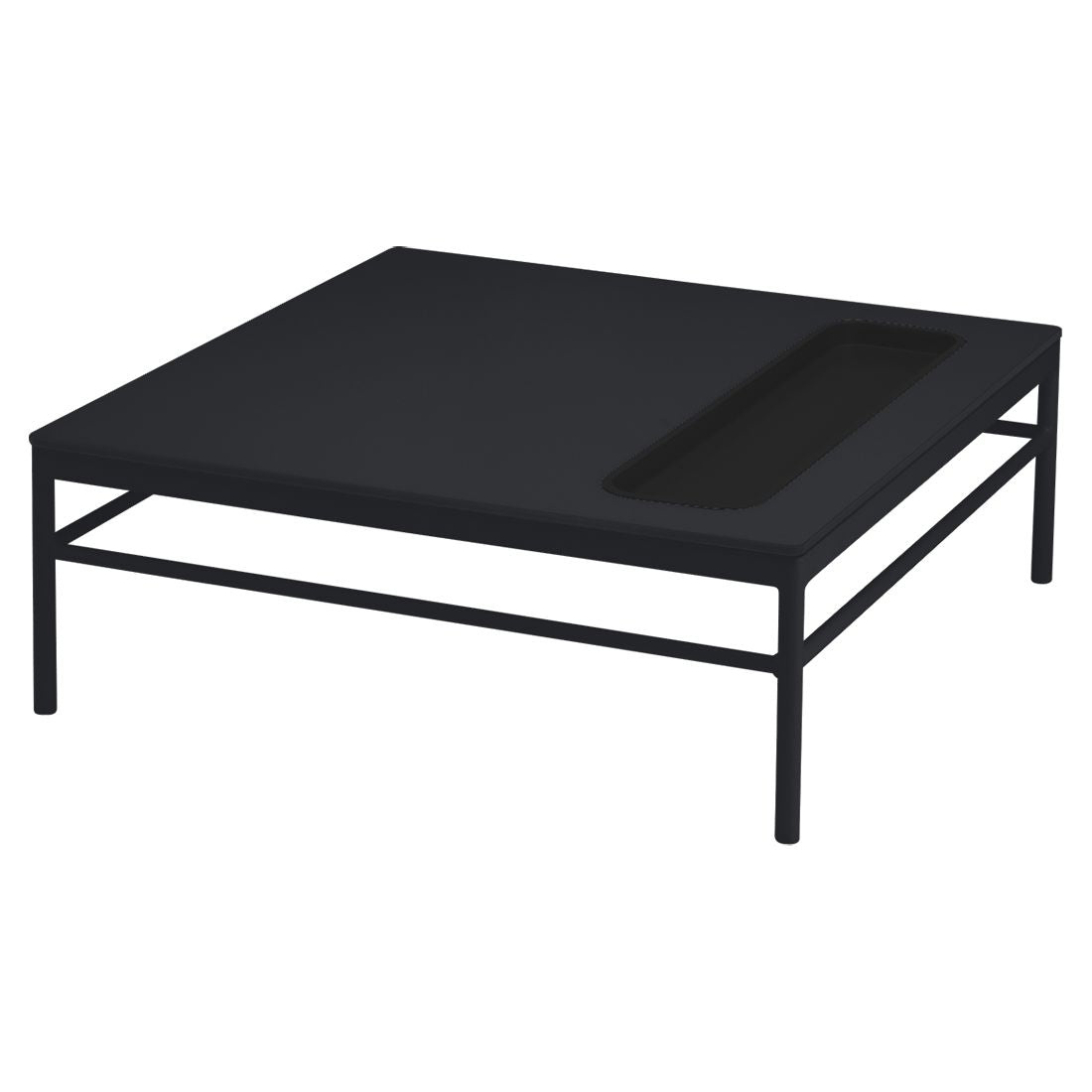 Fermob Rivage Table basse 85x85cm H: 29,5cm Carbone 47