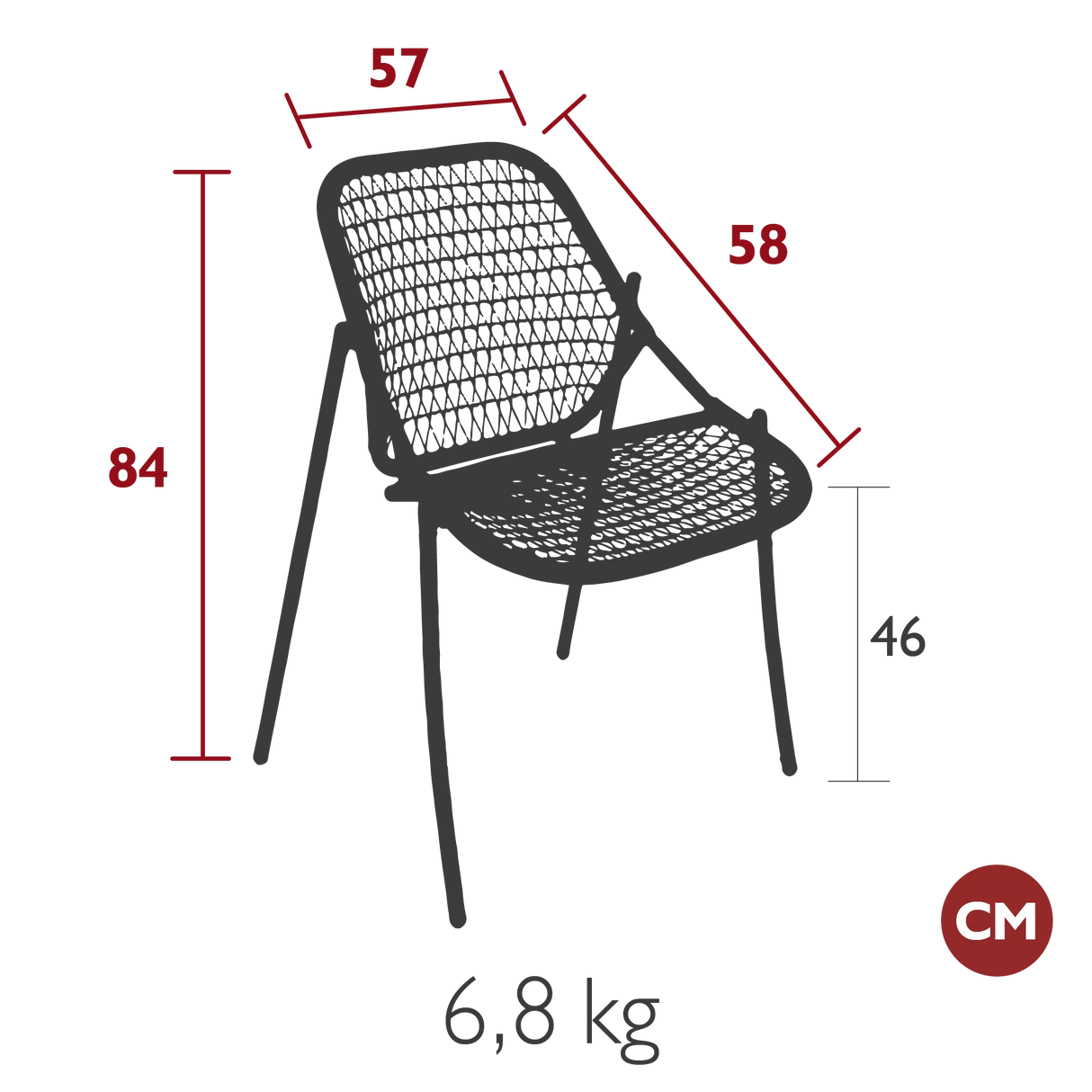 Fermob Sixties Chaise empilable