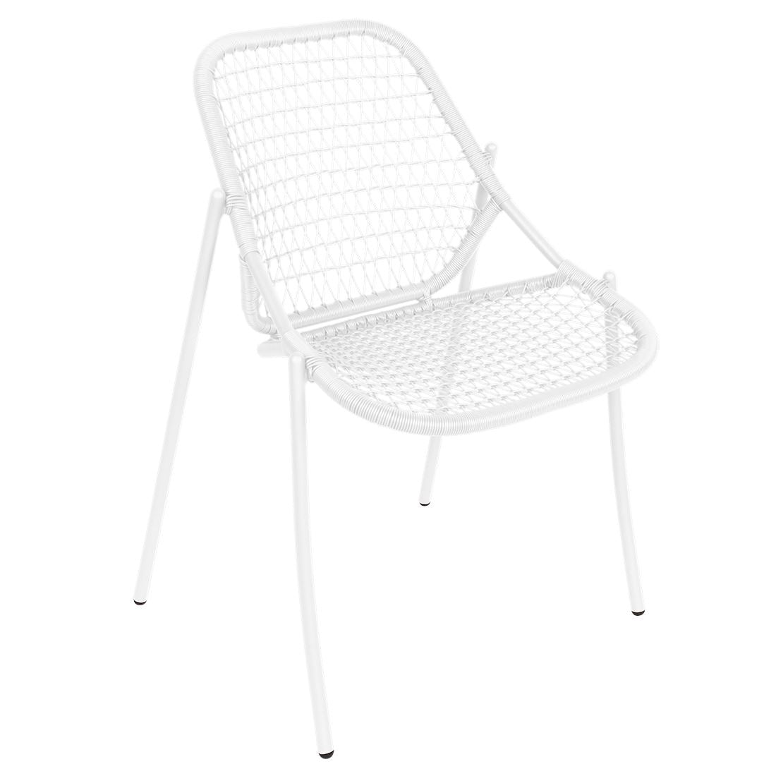 Fermob Sixties Chaise empilable Blanc coton 01