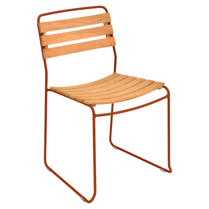 Fermob Surprising ® Chaise teck Orange confite E2