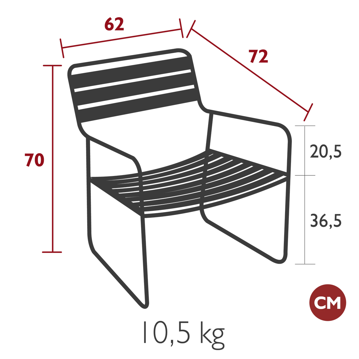 Fermob Surprising ® Fauteuil bas