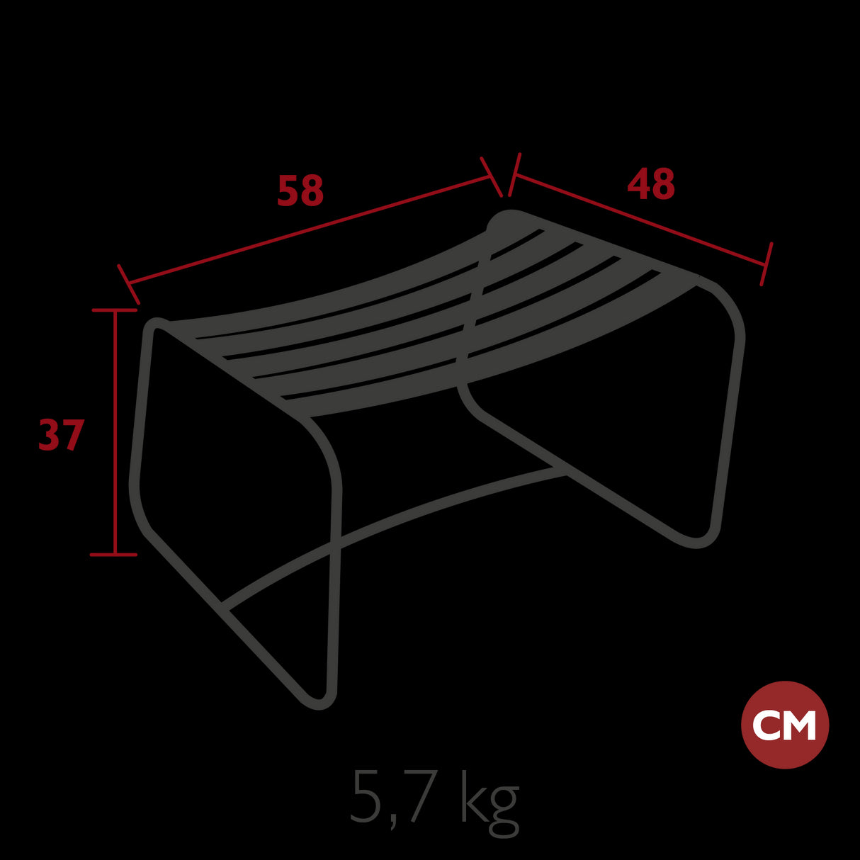 Fermob Surprising ® Repose-Pieds