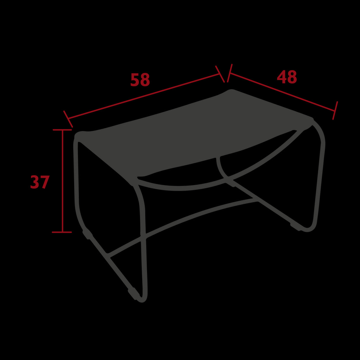 Fermob Surprising Repose-pieds Cuir Indoor