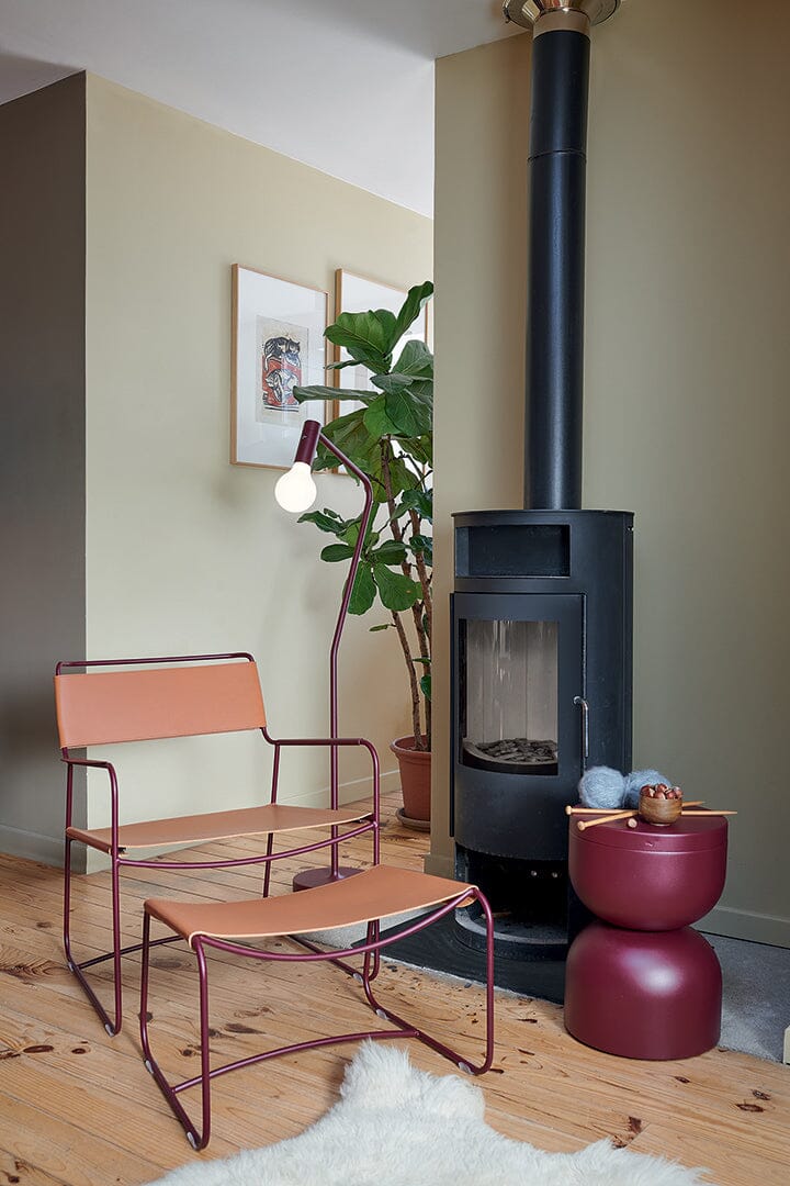 Fermob Surprising Repose-pieds Cuir Indoor