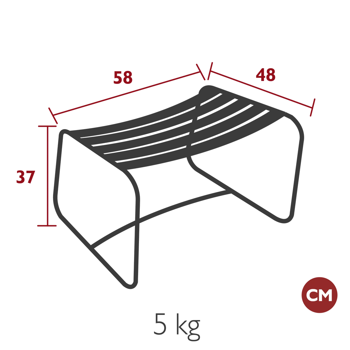 Fermob Surprising® Repose-pieds teck