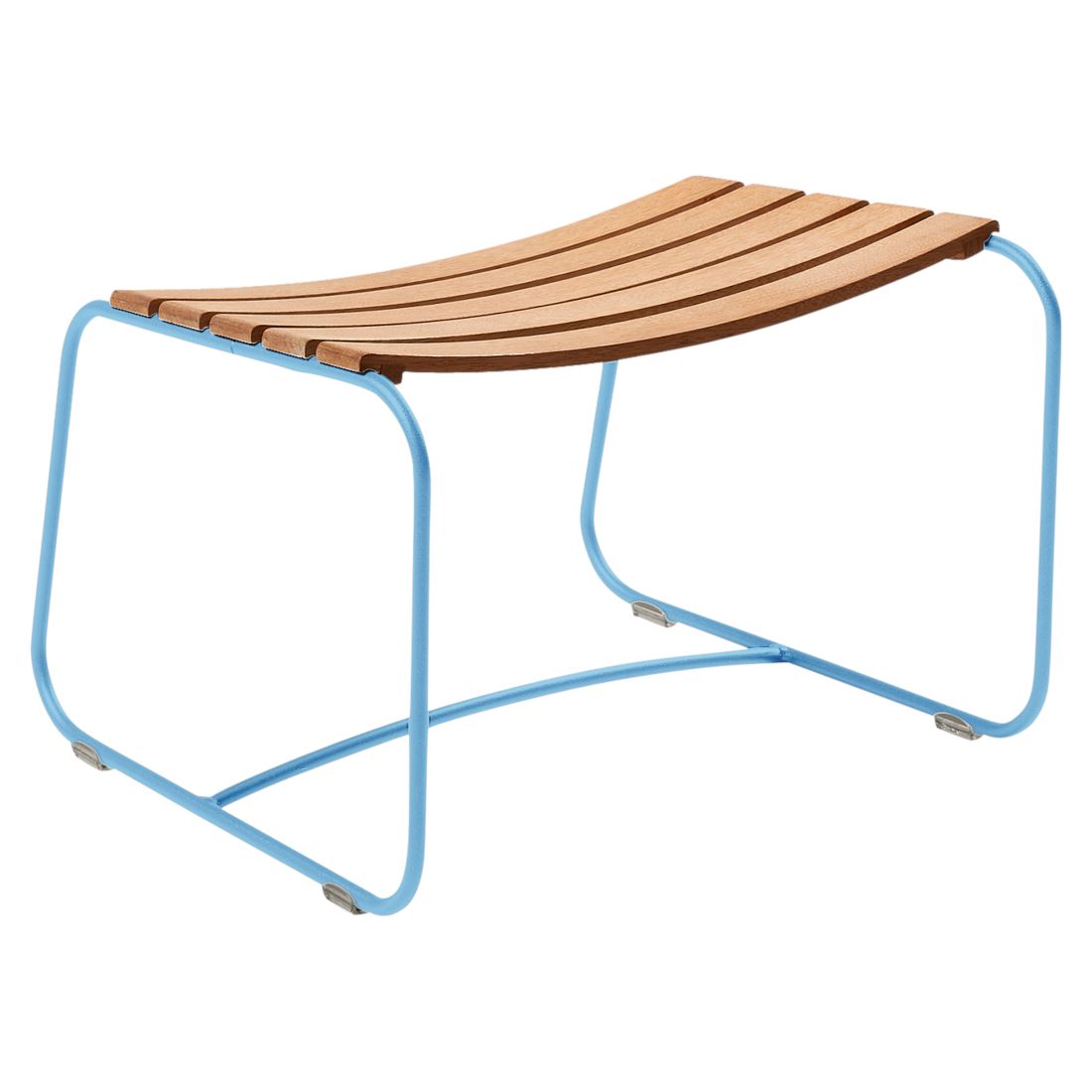Fermob Surprising® Repose-pieds teck Bleu maya E1