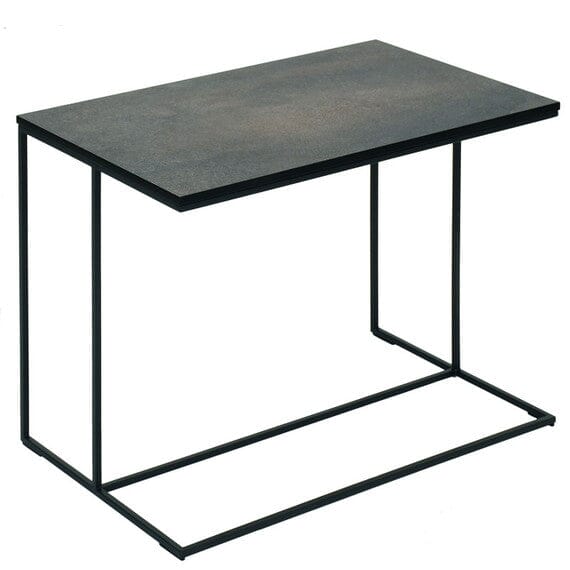 Fischer Möbel Flora Lounge Add-on Table d’appoint 67x41cm H:52cm HPL Titan 75