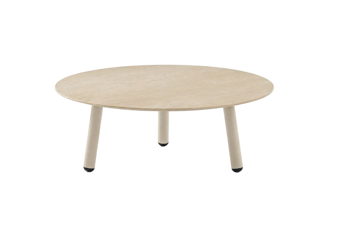 Gate Living Harbour Table basse Ø80cm h:34cm Aluminium Mocha - Céramique Sand