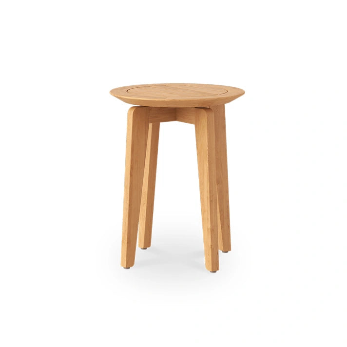 Gate Living Sidebord Table d'appoint Ø40cm h:50cm Teck