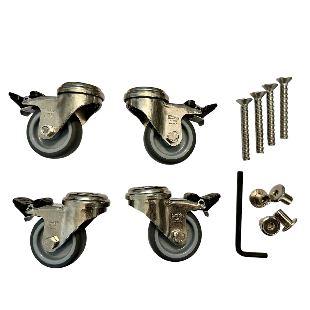 Glatz Kit de roues pour Socle Granit Z 40 / 55 / 90 / M4 120 kg 2025 acier inoxydable