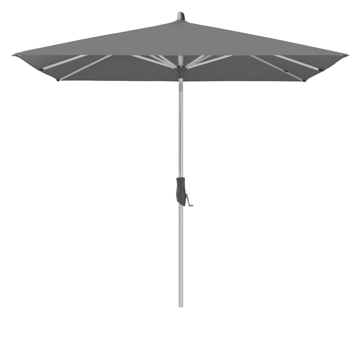 Glatz Parasol ALU-TWIST 250x200cm 157 Stone grey