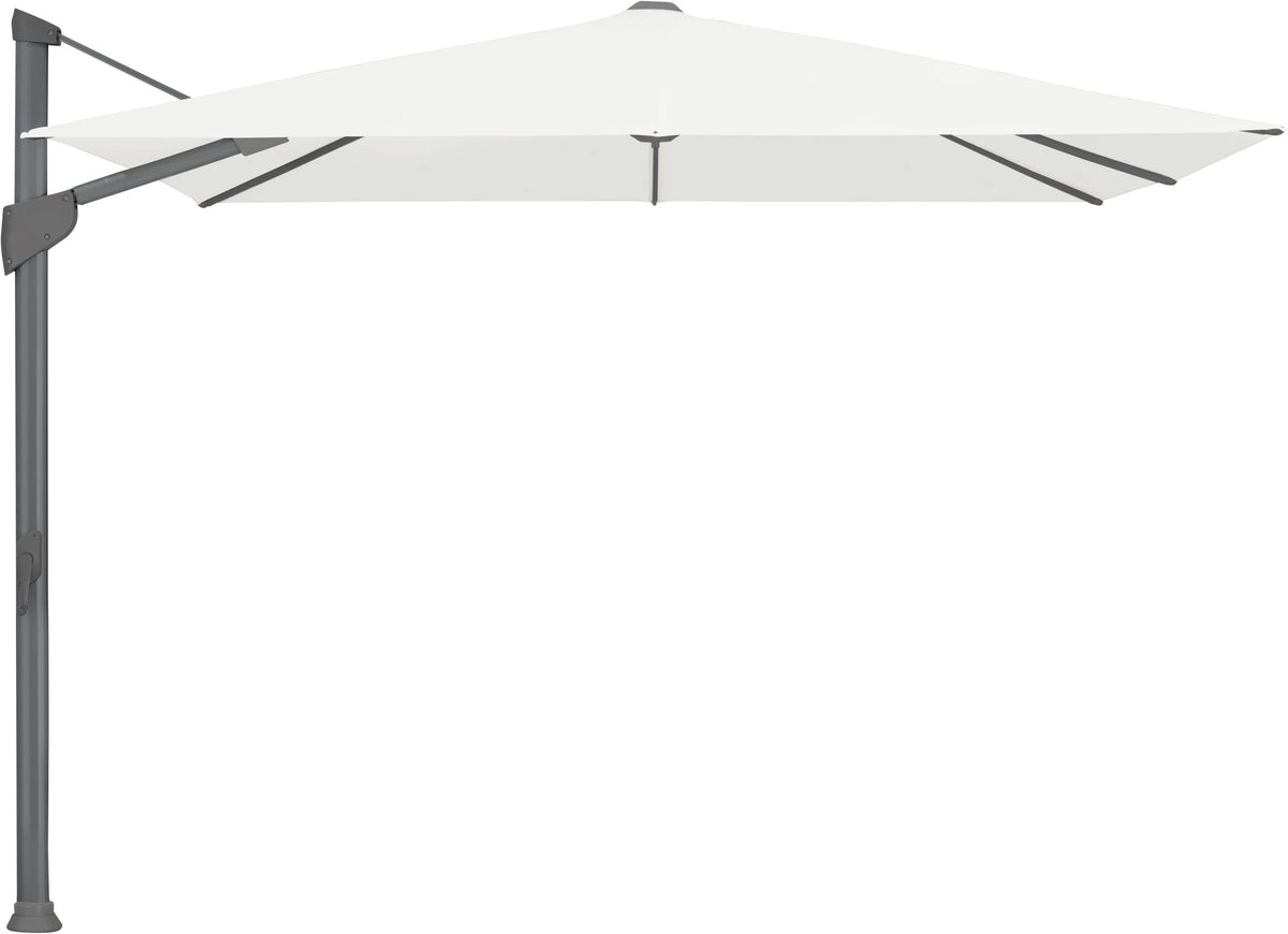 Glatz Parasol FORTANO® 300x300cm Alu laqué anthracite Qualité 5 · 510 White