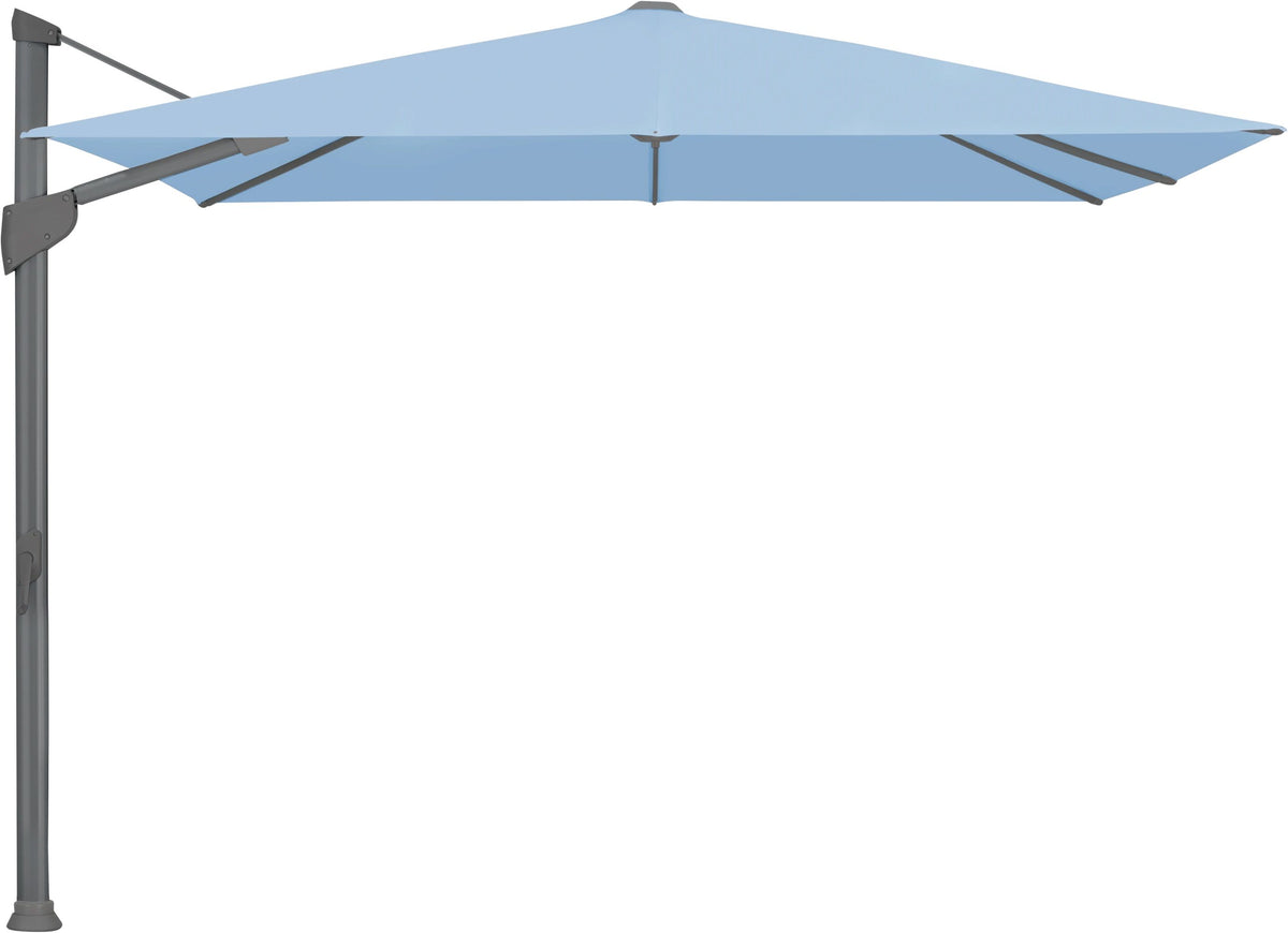 Glatz Parasol FORTANO® 300x300cm Alu laqué anthracite Qualité 5 · 515 Cloud