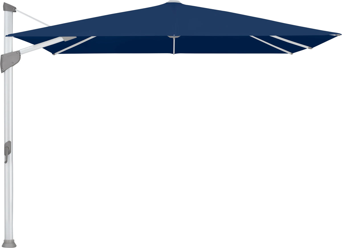 Glatz Parasol FORTANO® 300x300cm Alu naturel eloxé Qualité 5 · 530 Atlantic
