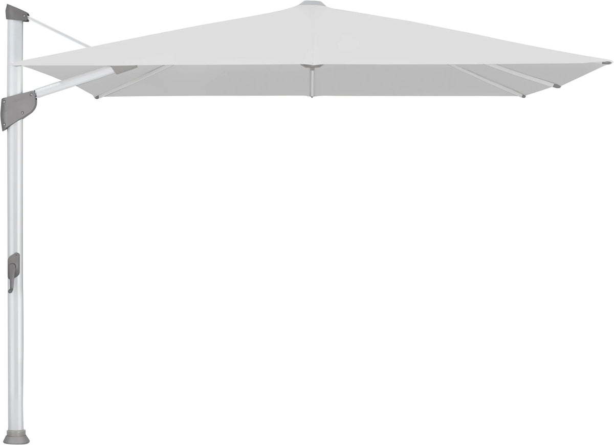 Glatz Parasol FORTANO® 300x300cm Alu naturel eloxé Qualité 5 · 550 Cement