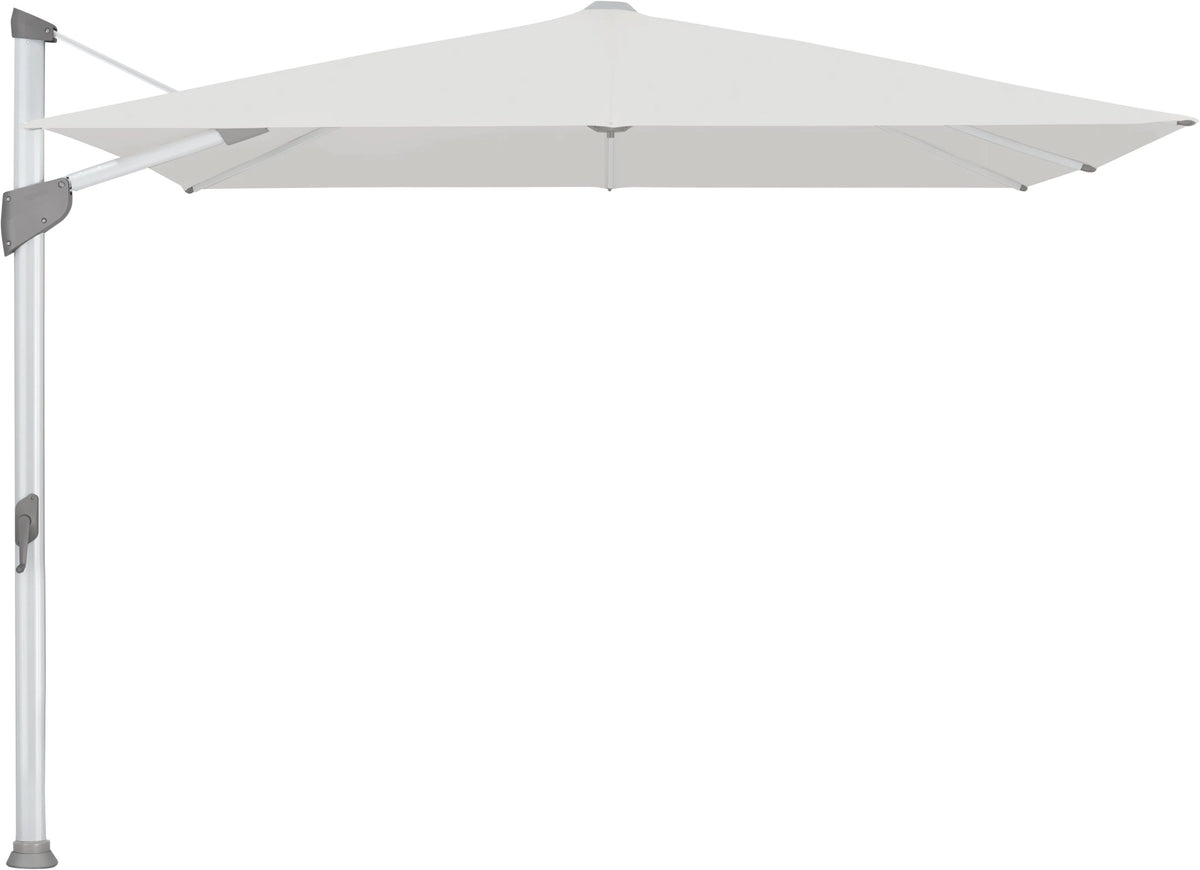 Glatz Parasol FORTANO® 300x300cm Alu naturel eloxé Qualité 5 · 556 Alabaster