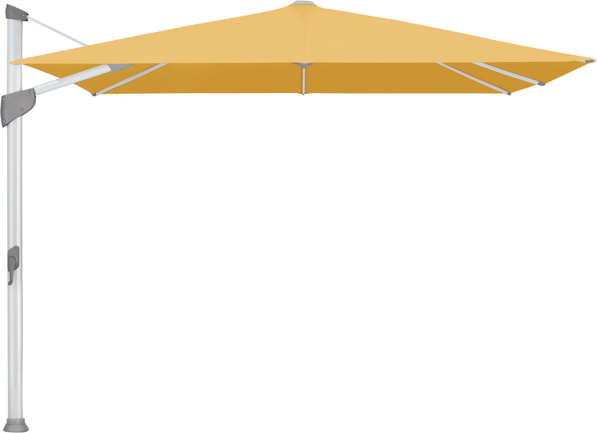Glatz Parasol FORTANO® 300x300cm Alu naturel eloxé Qualité 5 · 617 Safran