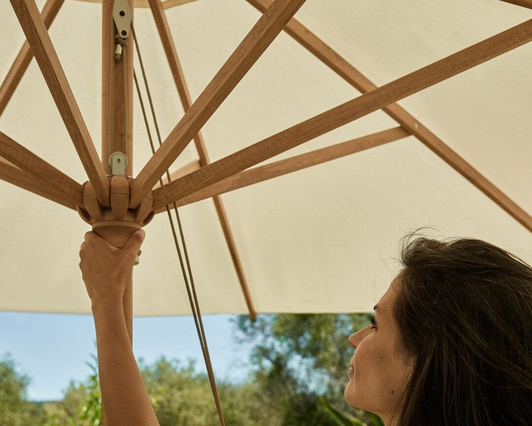 Glatz Parasol PIAZZA® Imitation bois