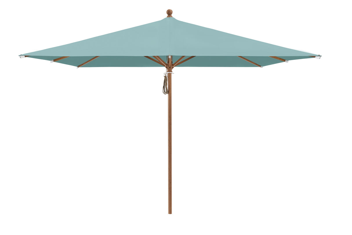 Glatz Parasol PIAZZA® Imitation bois 250x250cm 417 Ocean