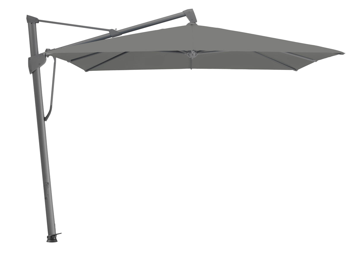Glatz Parasol SOMBRANO® S+ 400x300cm 157 Stone grey Alu laqué anthracite