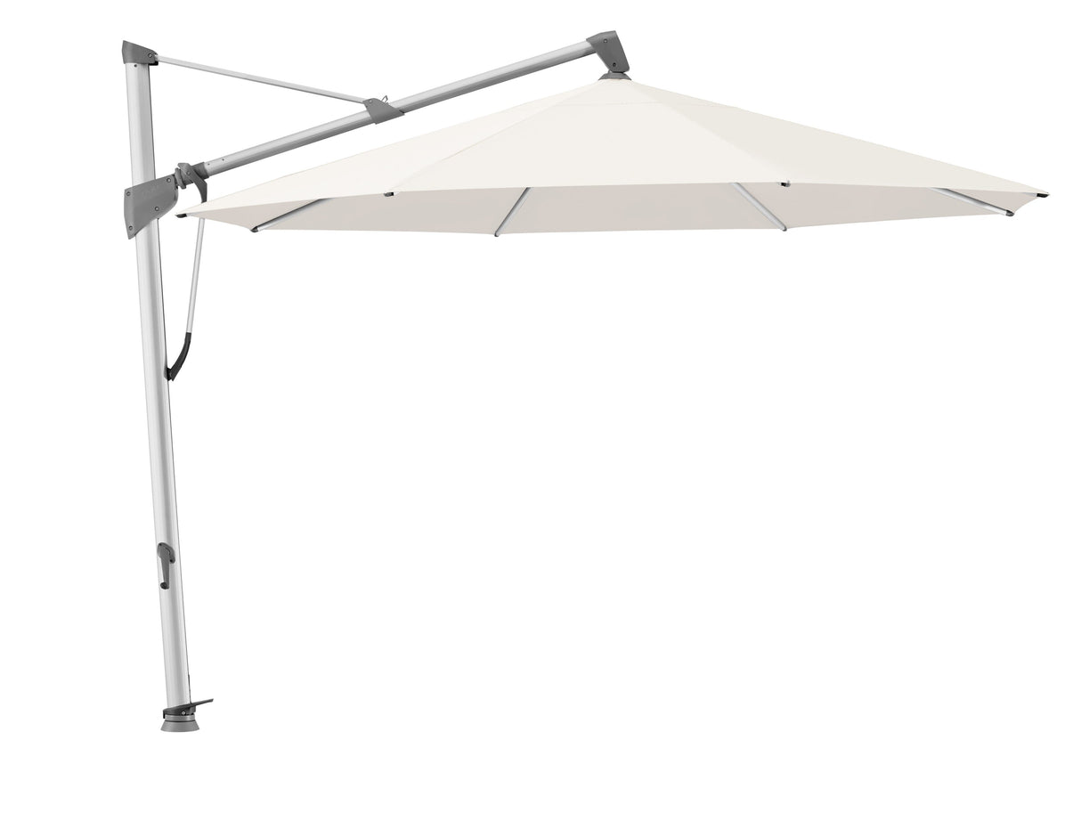 Glatz Parasol SOMBRANO® S+ Ø350cm 453 Vanilla Alu naturel eloxé