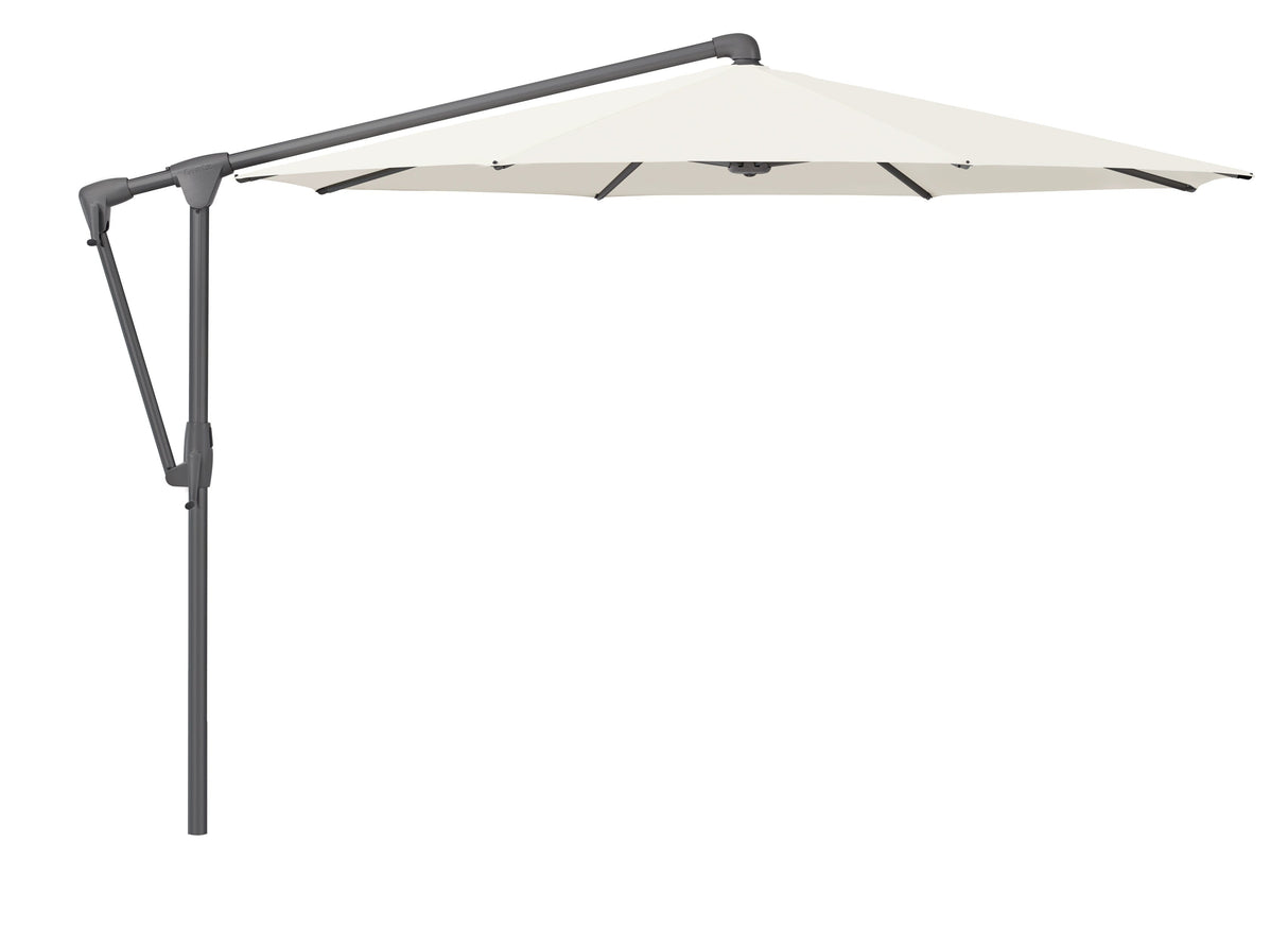 Glatz Parasol SUNWING® Casa Ø300cm 158 Off white Alu laqué anthracite