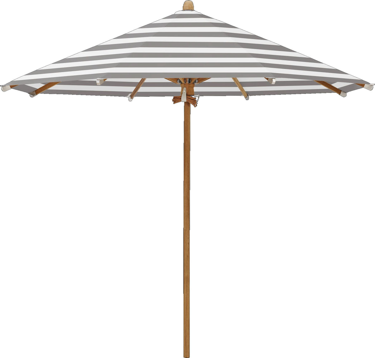 Glatz Parasol TEAKWOOD Ø300cm Qualité 5 · 570 Steel Stripe