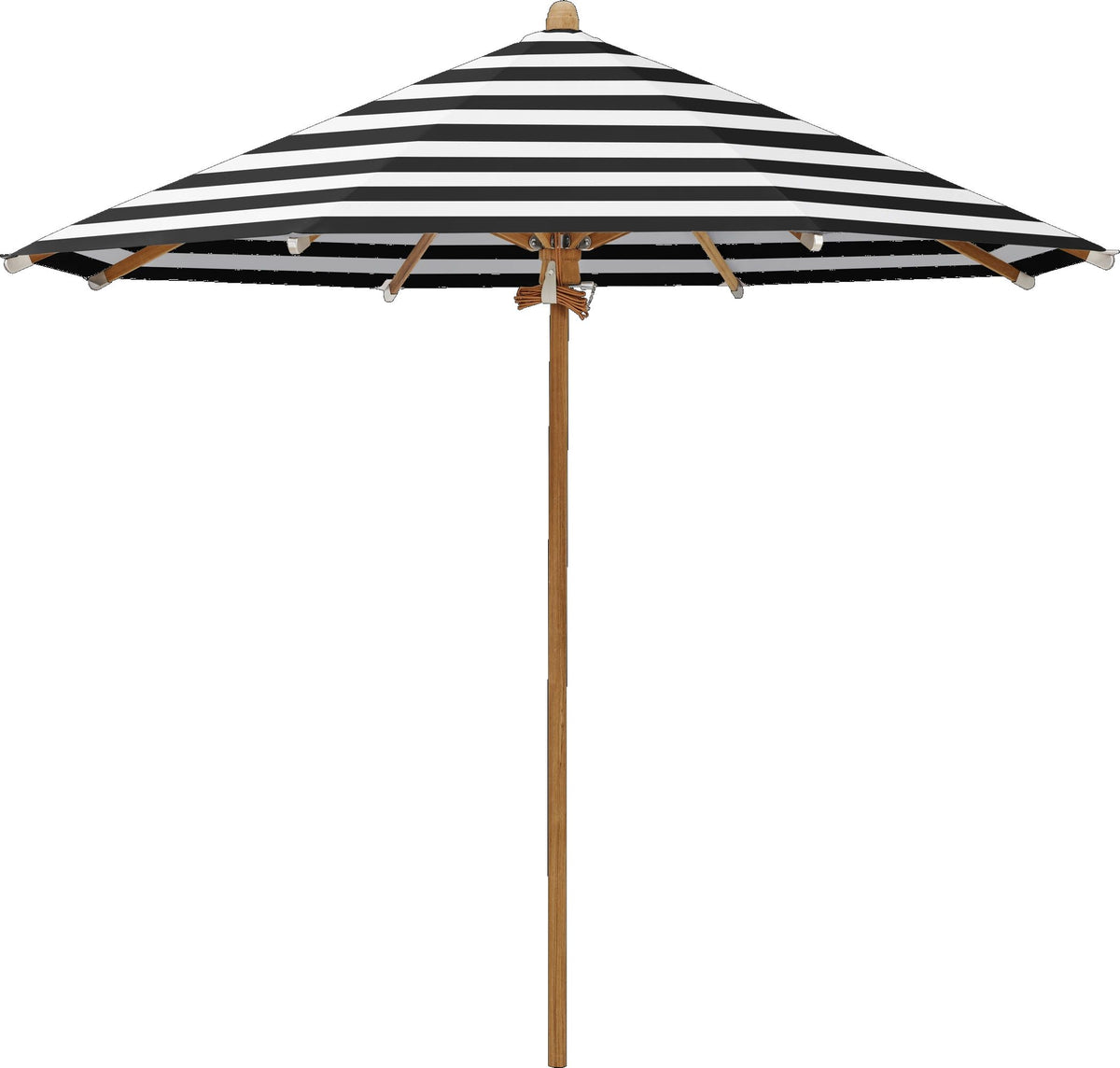 Glatz Parasol TEAKWOOD Ø300cm Qualité 5 · 810 Black Stripe