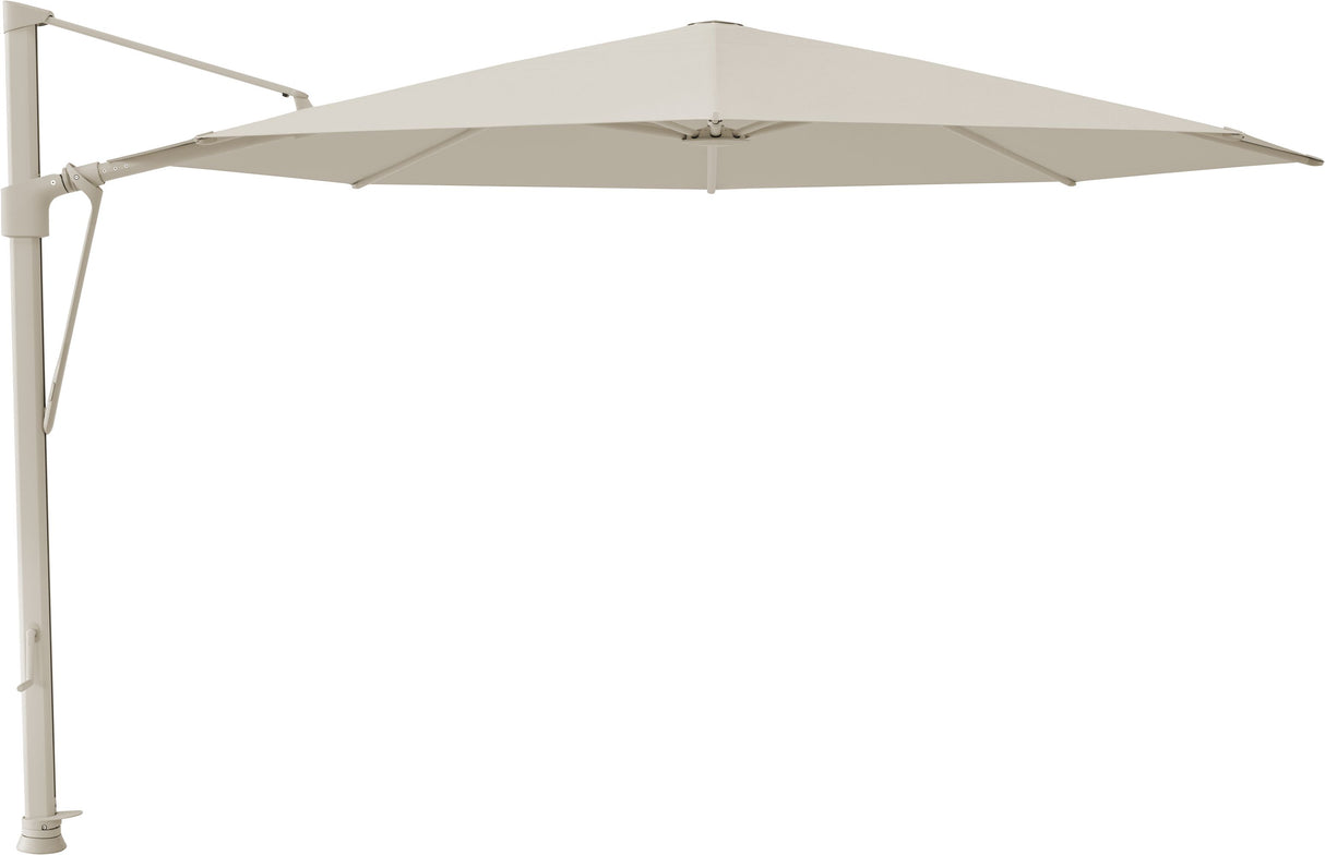 Glatz Parasol VITA® Sfera Ø375cm 527 Urban Chrome Alu laqué gris soie