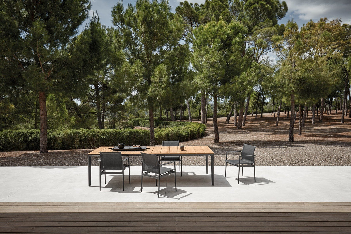 Gloster 180 Fauteuil repas avec accoudoirs aluminium