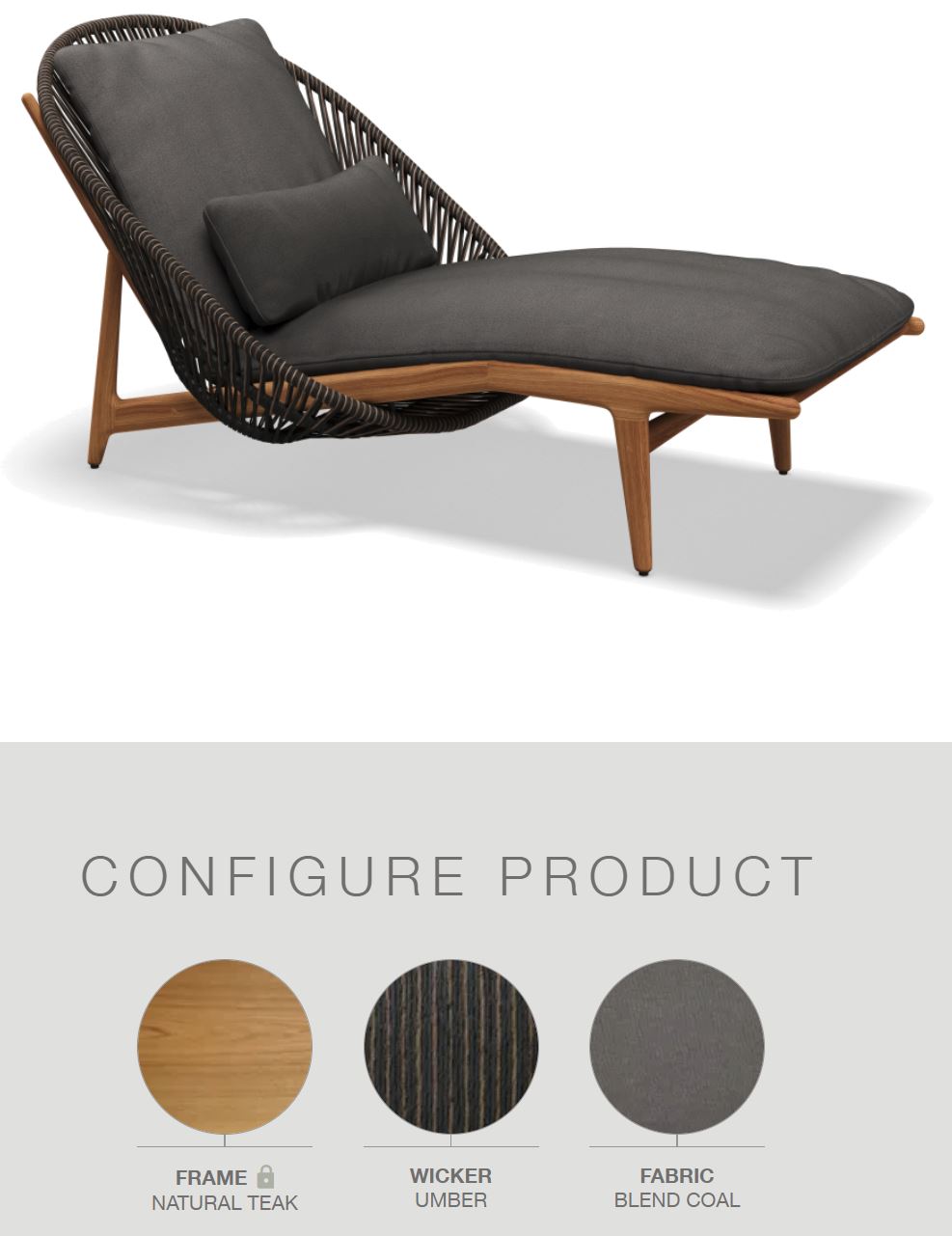 Gloster Bora Chaise longue