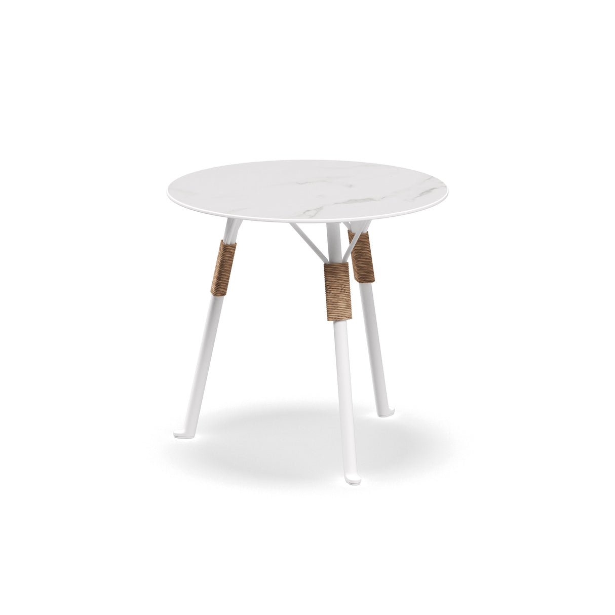 Gloster Fresco Side Table Ø48cm h:44cm White / Wheat - Ceramic