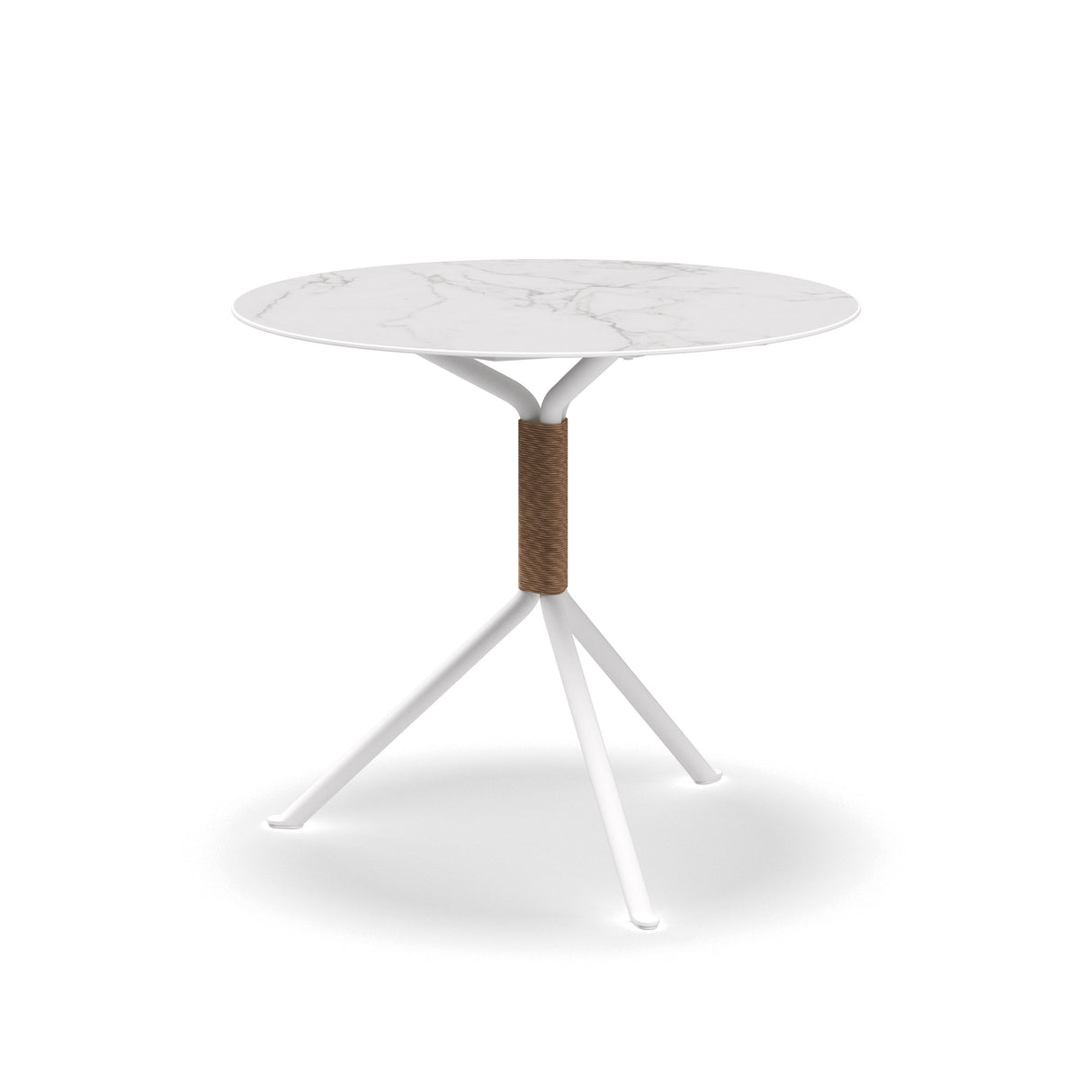 Gloster Fresco Table Ø90cm Dining Table White / Wheat - Ceramic