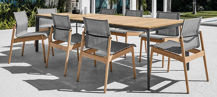 Gloster Sway Teak Chaise repas