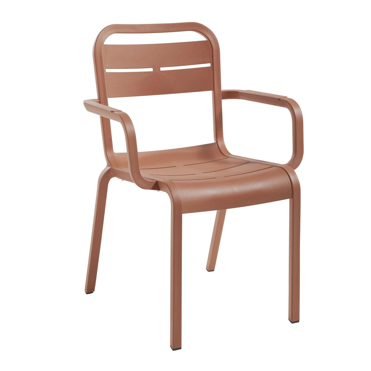 Grosfillex Cannes Fauteuil repas empilable Terracotta
