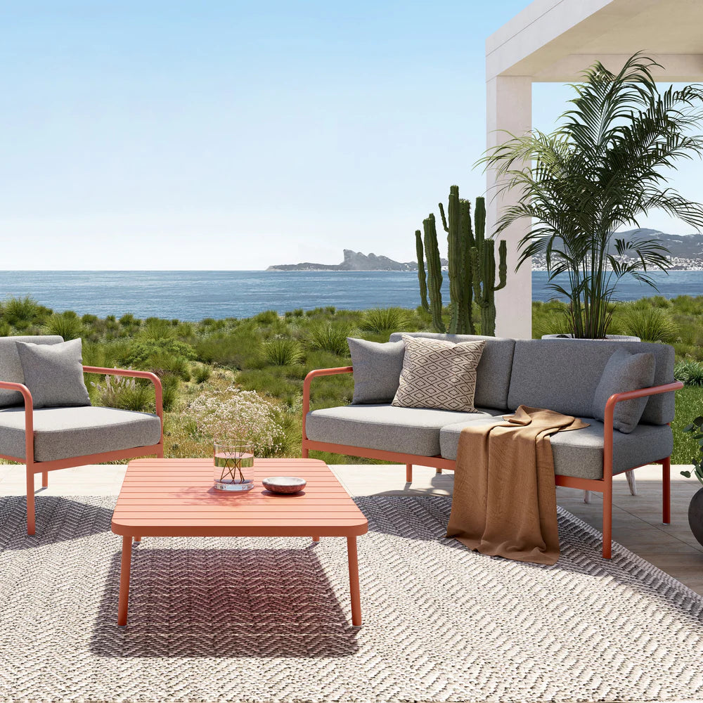 Grosfillex Cannes Set Salon Lounge 4 places + table basse