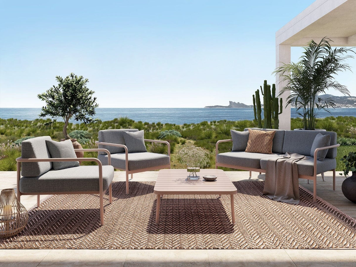 Grosfillex Cannes Set Salon Lounge 4 places + table basse