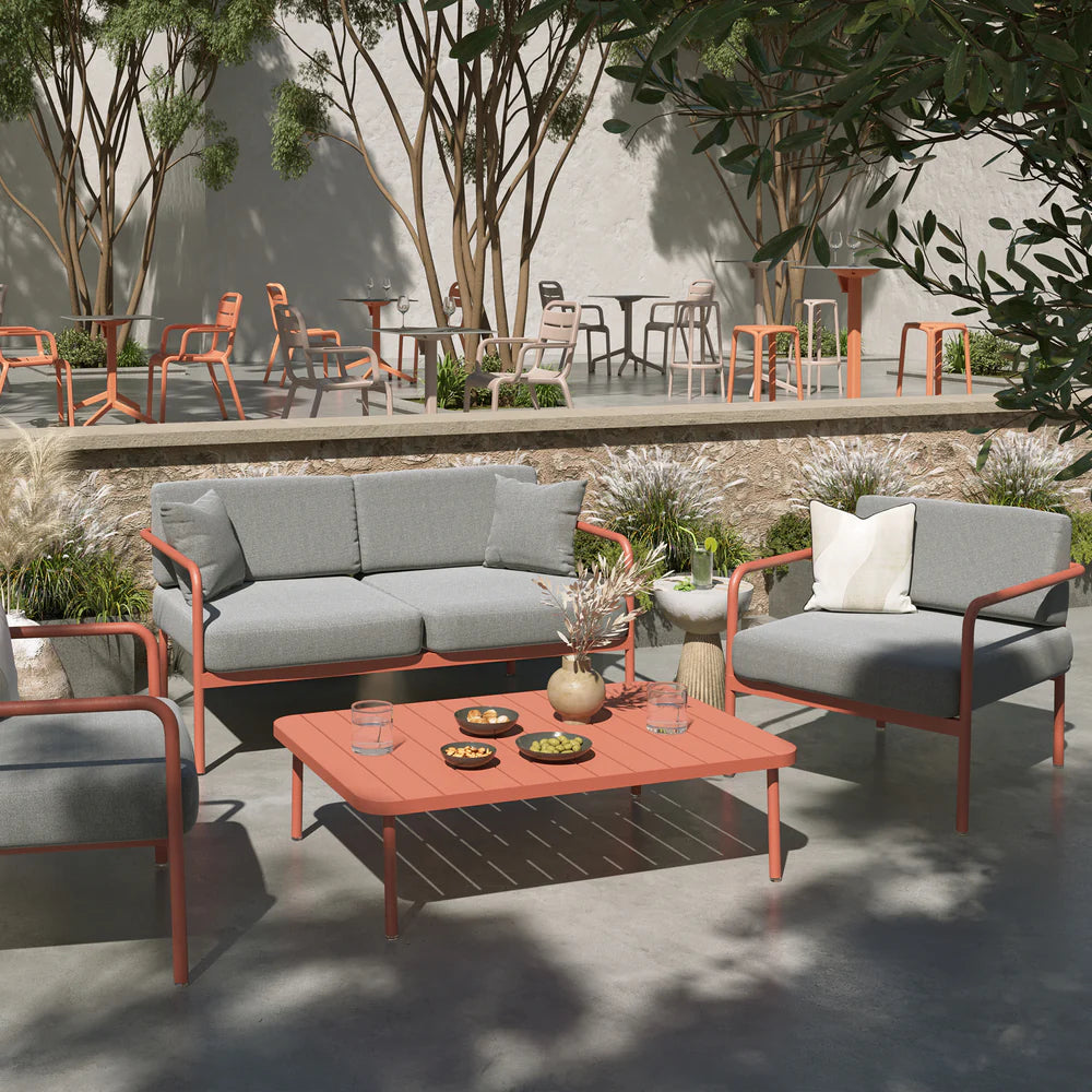 Grosfillex Cannes Set Salon Lounge 4 places + table basse