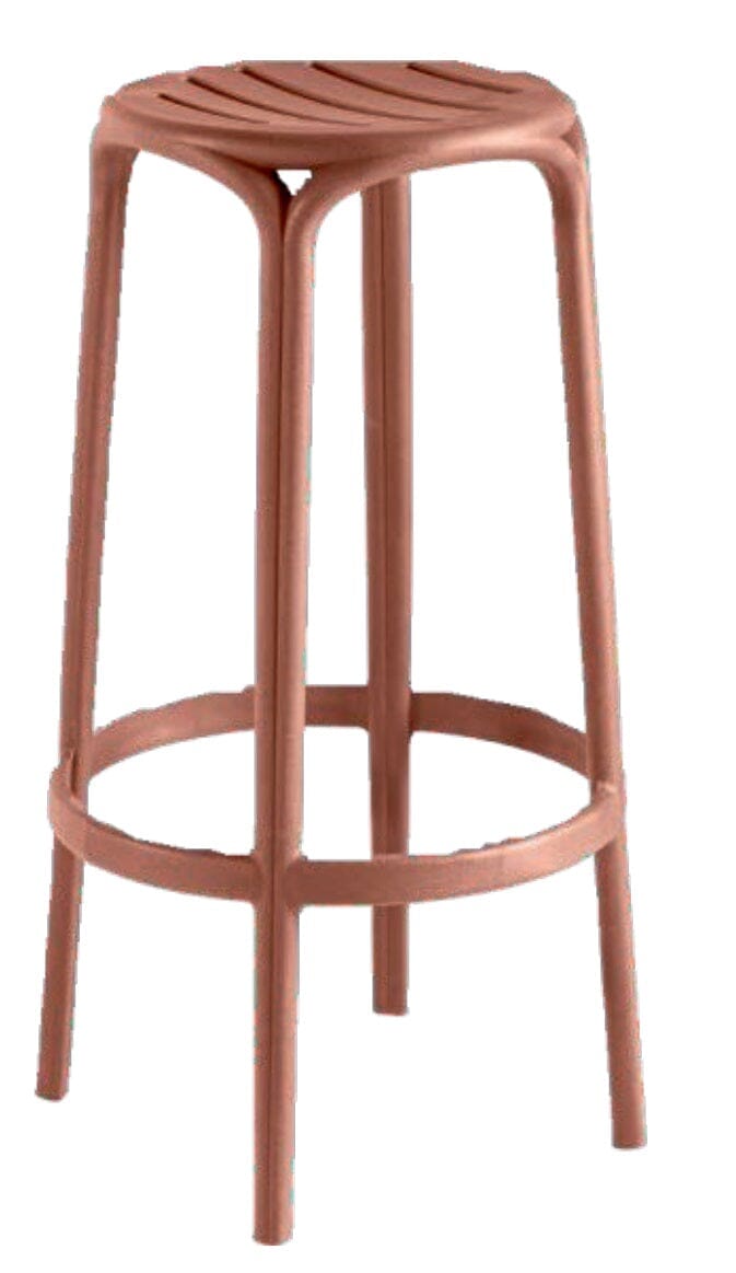 Grosfillex Cannes Tabouret de bar Terracotta