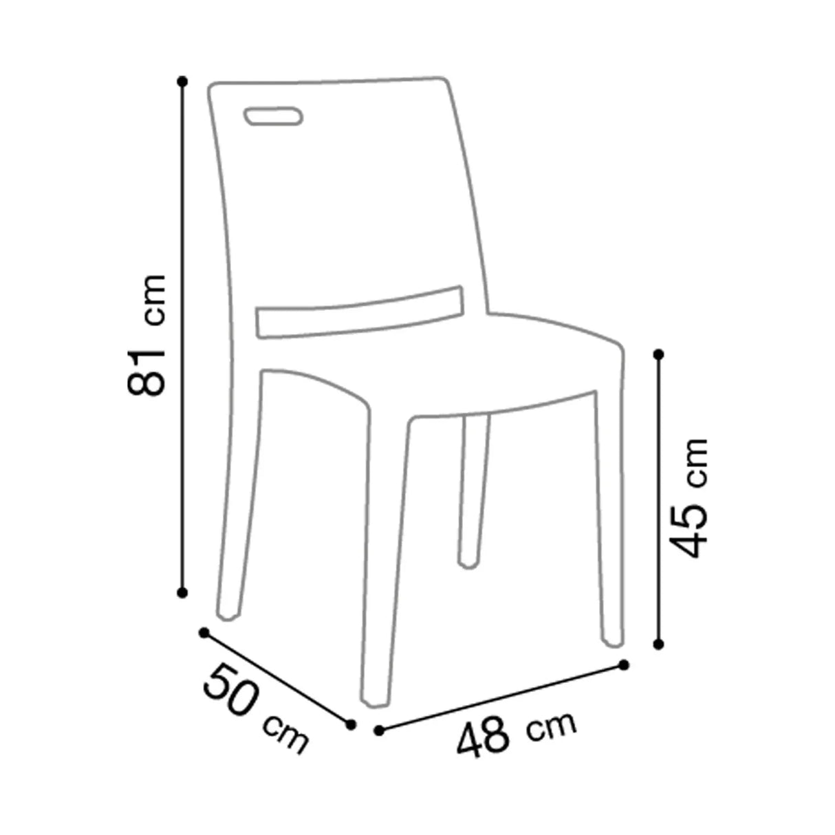 Grosfillex Clip Chaise empilable