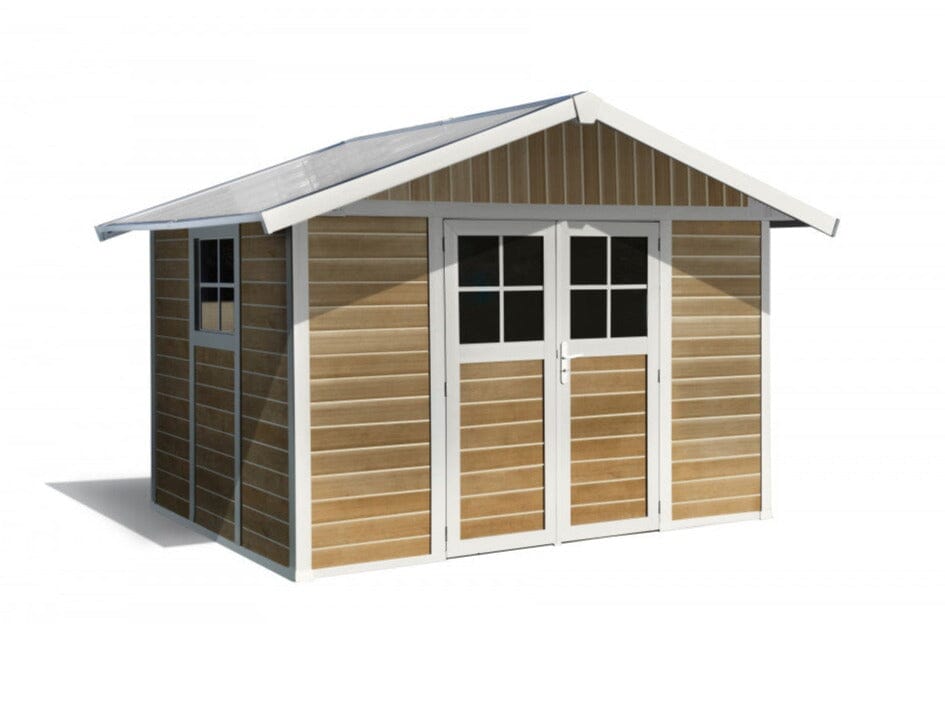 Grosfillex Déco Abri de jardin 7.5m2 (3.15x2.39m) Sherwood