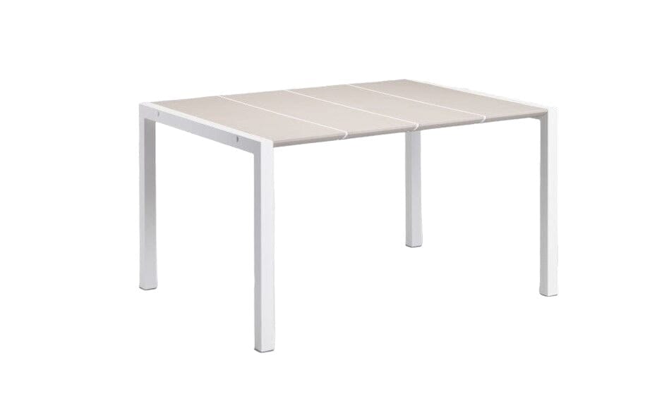Grosfillex Eden Table repas 133x97cm Blanc/Lin