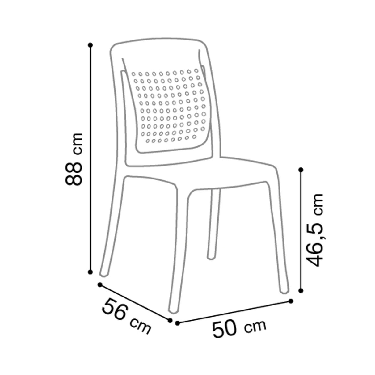 Grosfillex Factory Chaise empilable