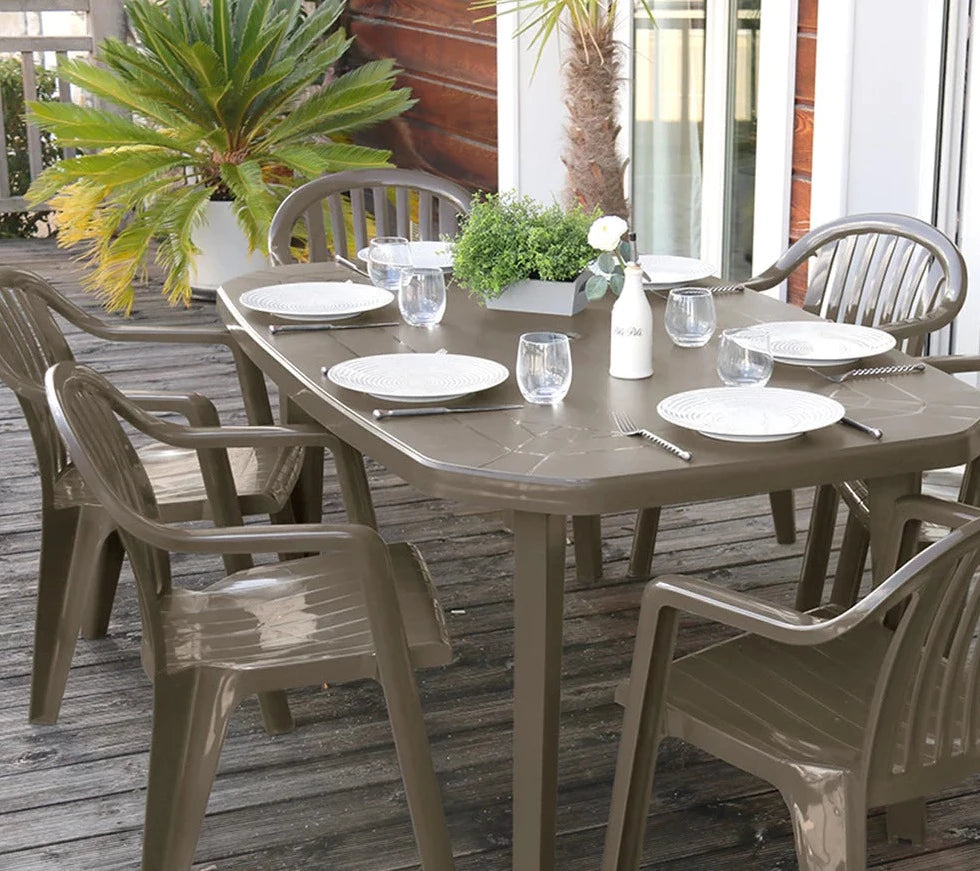 Grosfillex Miami Fauteuil bas dossier empilable